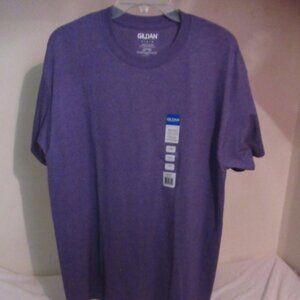 GILDAN pre-shrunk cotton t-shirt GRAPE L